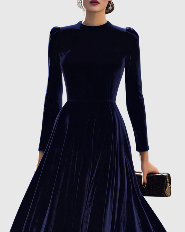 HELENA | VELVET MIDI DRESS