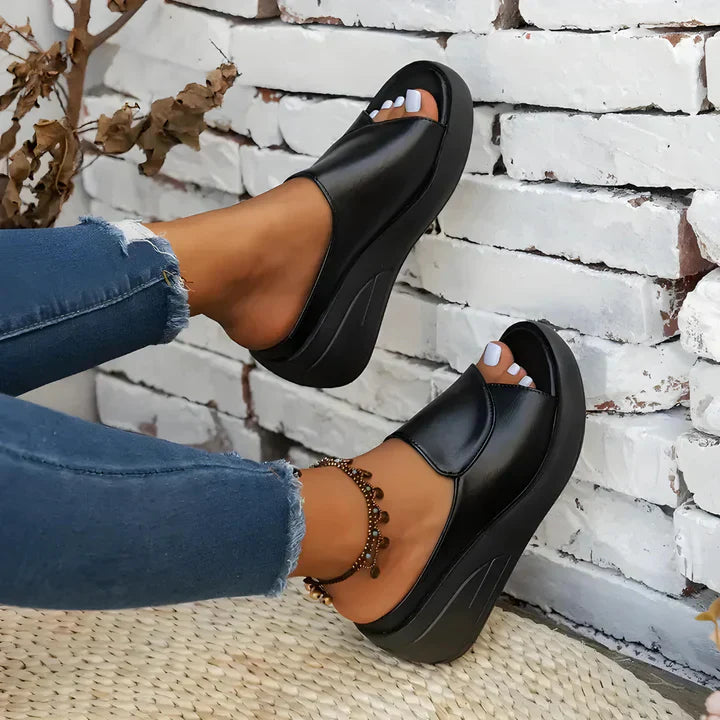 Nora – Orthopedic Slip-on Wedge Sandals