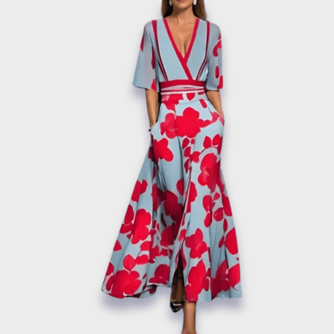 ADELINE | FLORAL A-LINE DRESS