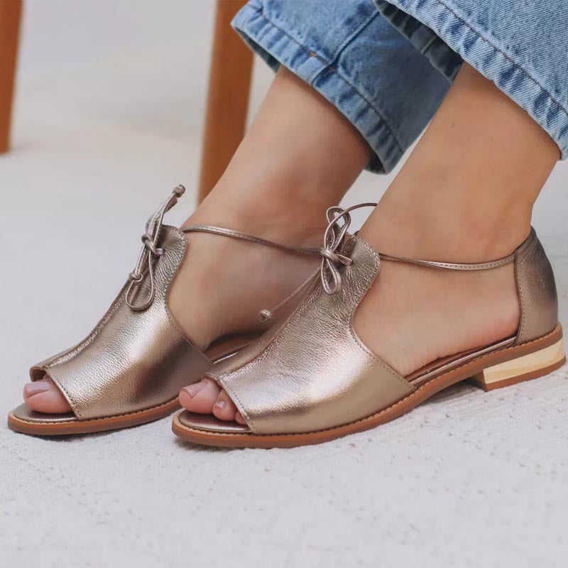 Nora – STRAP-STYLE LEATHER SANDALS