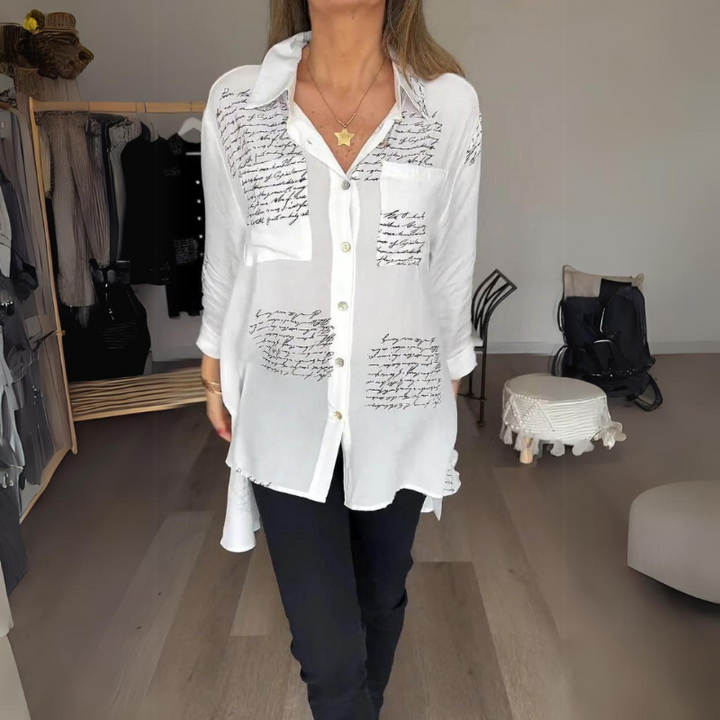 Genevieve | Stylish Button-Up Shirt