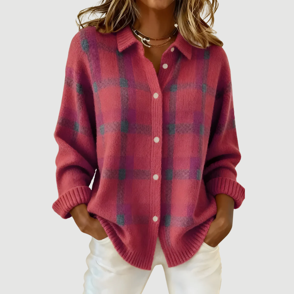 TESSA | CHECKED KNIT VEST