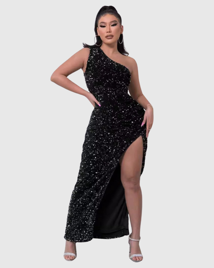 LILLIAN | LUXE ONE-SHOULDER EVENING GOWN