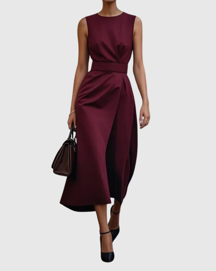 SOFIA | DRAPED MIDI DRESS