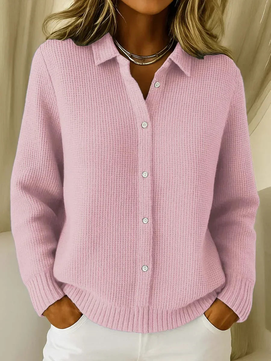 Harper – Textured Knit Button Cardigan