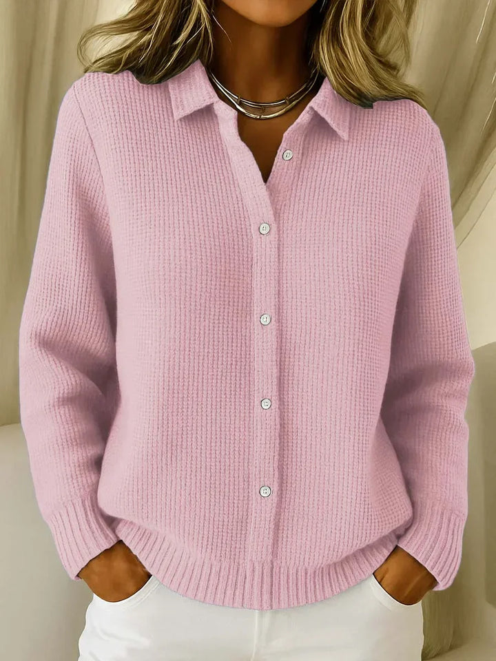 Harper – Textured Knit Button Cardigan
