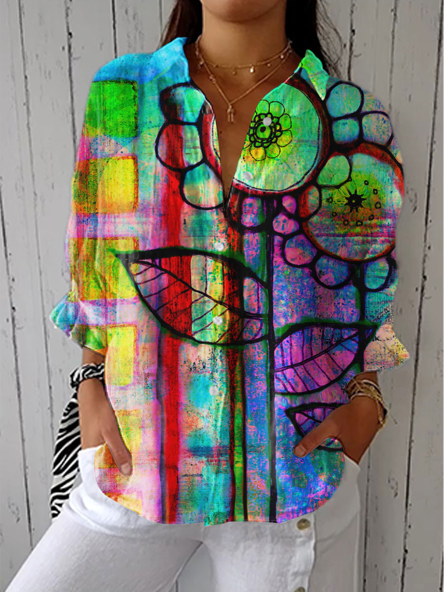 Camille | Artistic Bloom Blouse