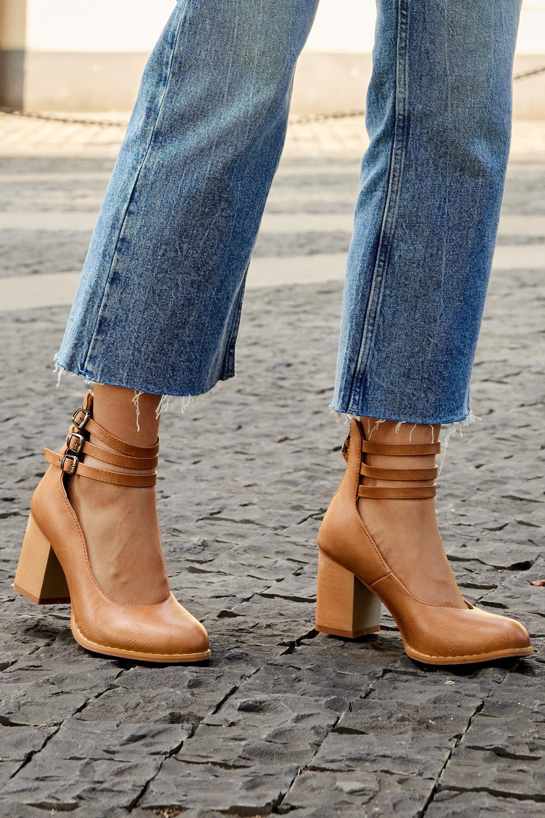 Lily |  Triple Buckle Heels