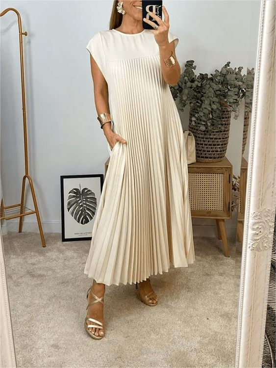 Nerina | Pleated Elegant Dress