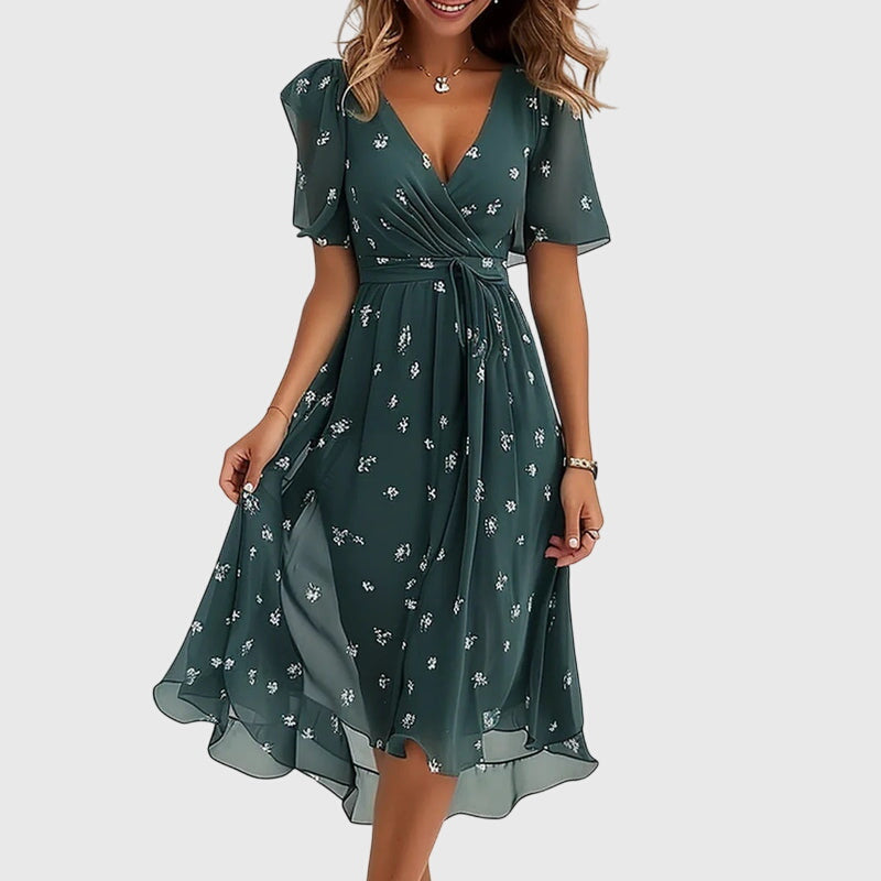 CATALINA | BREEZY WRAP MIDI DRESS