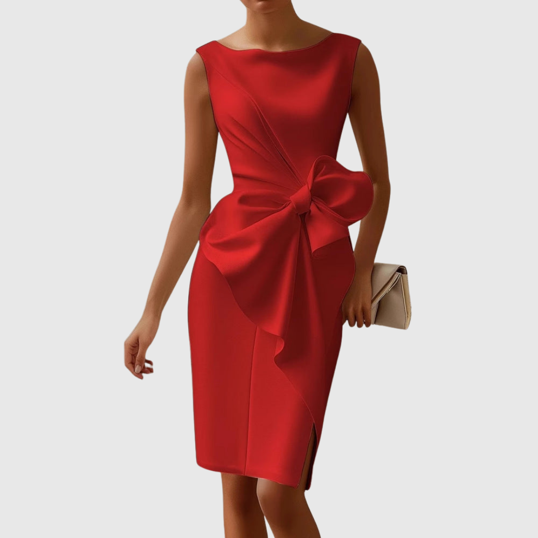 AINSLEY | TIMELESS SLEEVELESS MIDI DRESS