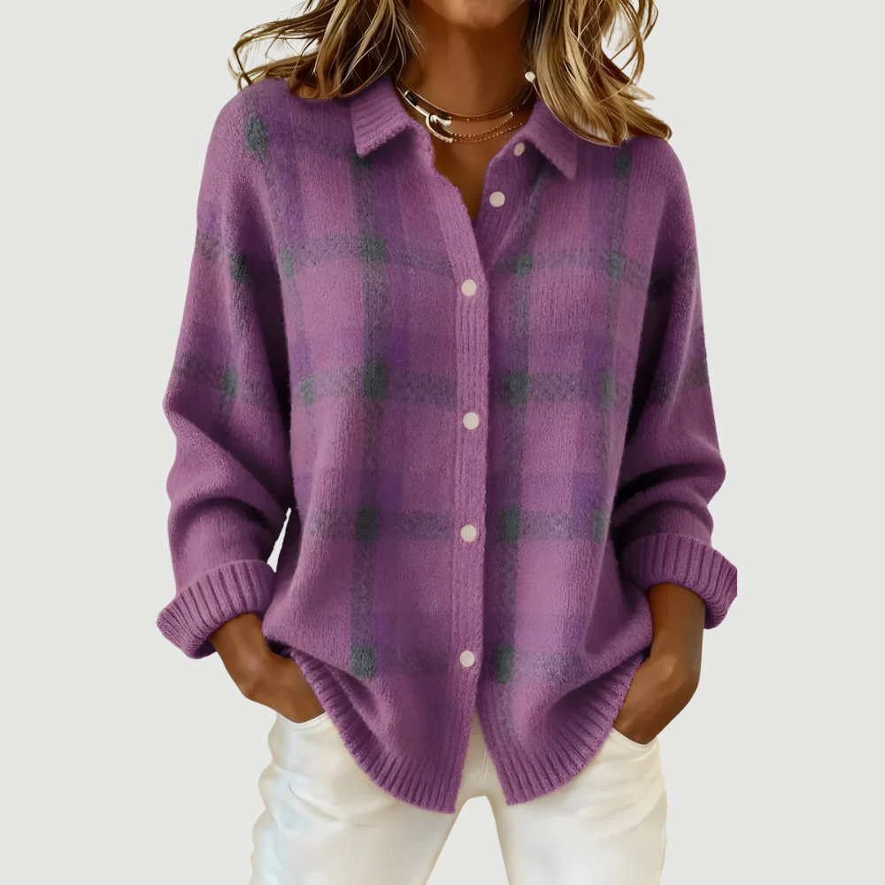 TESSA | CHECKED KNIT VEST