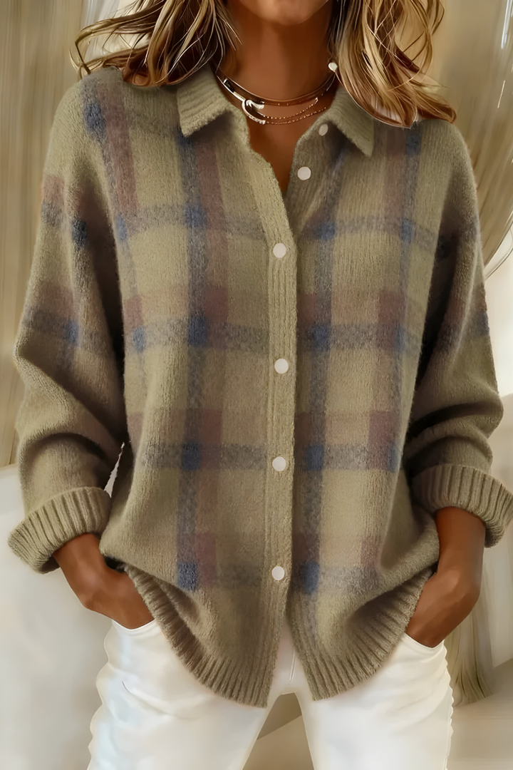TESSA | CHECKED KNIT VEST