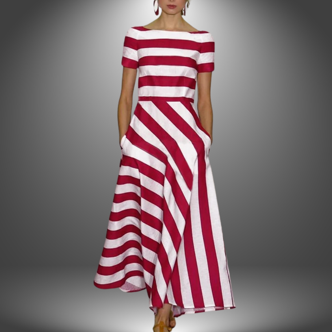 ELŻBIETA | AIRY STRIPED DRESS