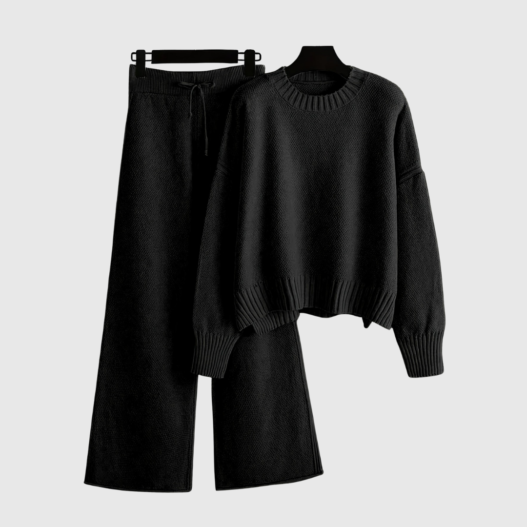 VIVIENNE | PULLOVER AND WIDE-LEG PANTS SET