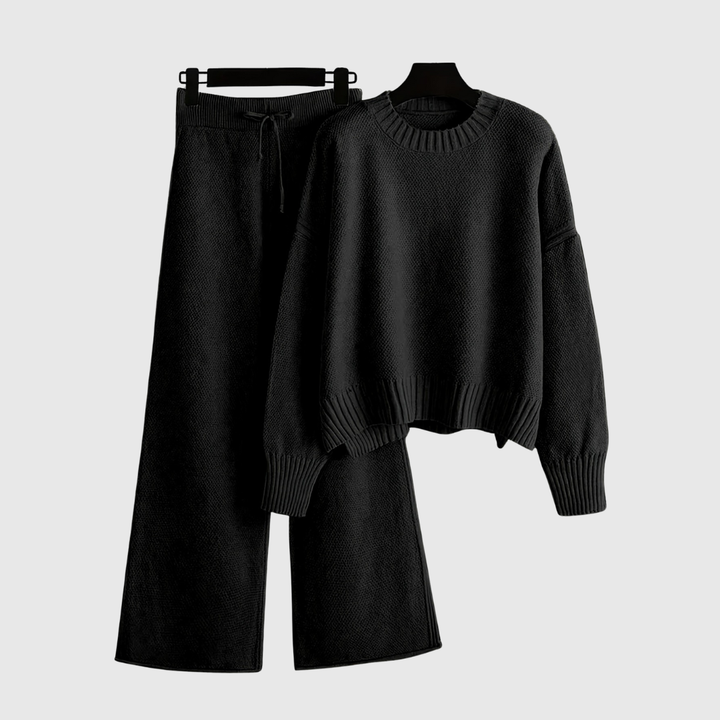 VIVIENNE | PULLOVER AND WIDE-LEG PANTS SET