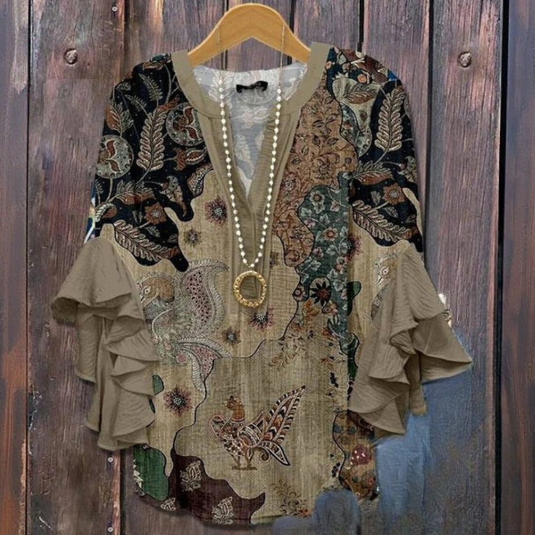 Autumn | Elegant Blouse with Patterns