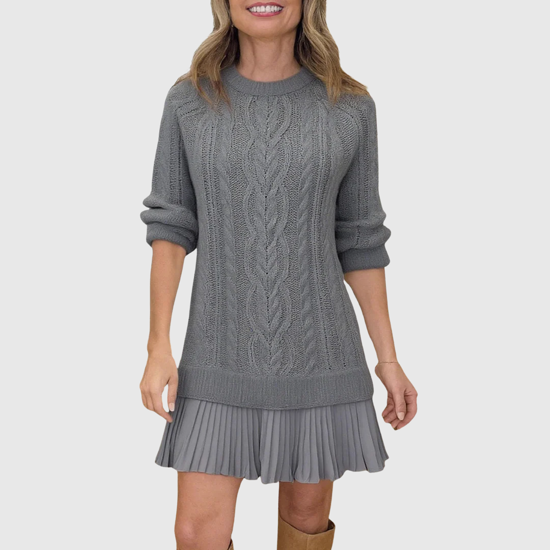 JADA | CABLE KNIT SWEATER DRESS