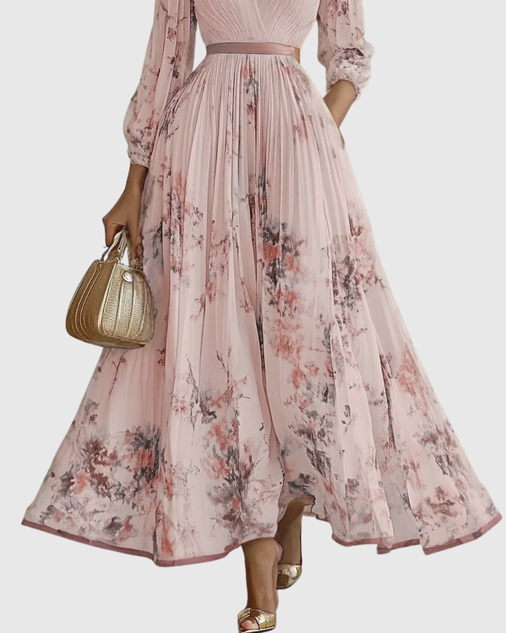 SUSANNA | PLEATED MAXI DRESS