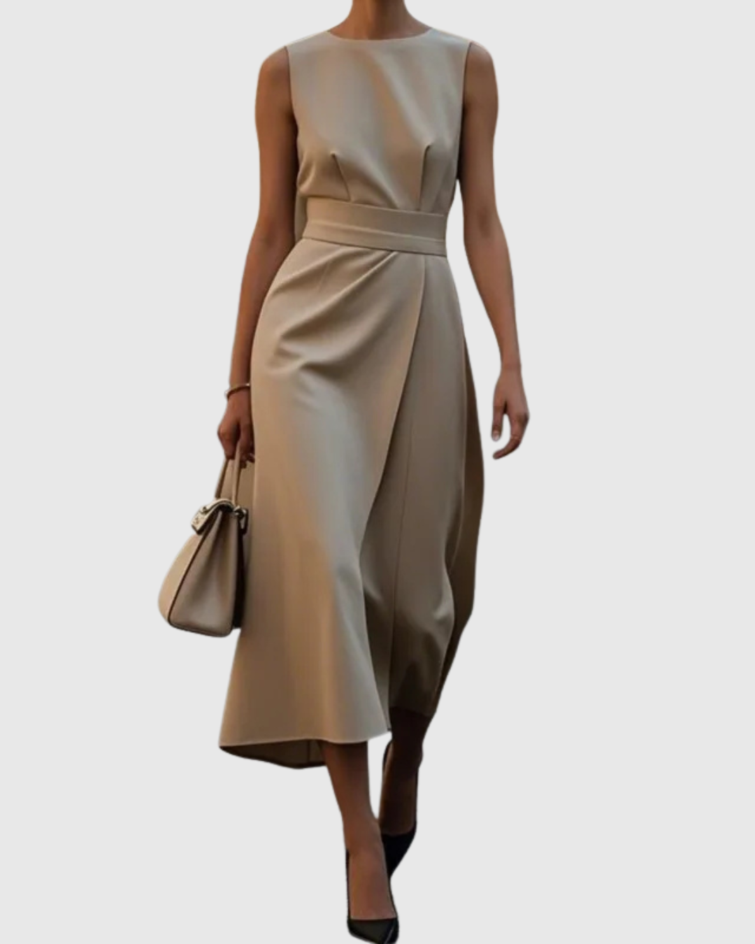 SOFIA | DRAPED MIDI DRESS