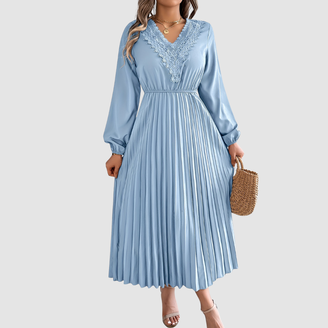 MARGOT | LACE V-NECK A-LINE DRESS