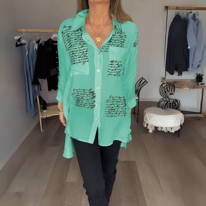 Genevieve | Stylish Button-Up Shirt