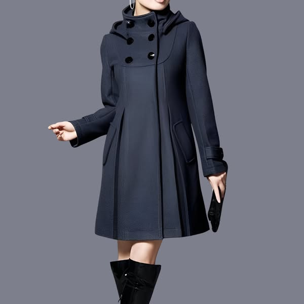 Adella | Elegant Hooded Pocket Jacket