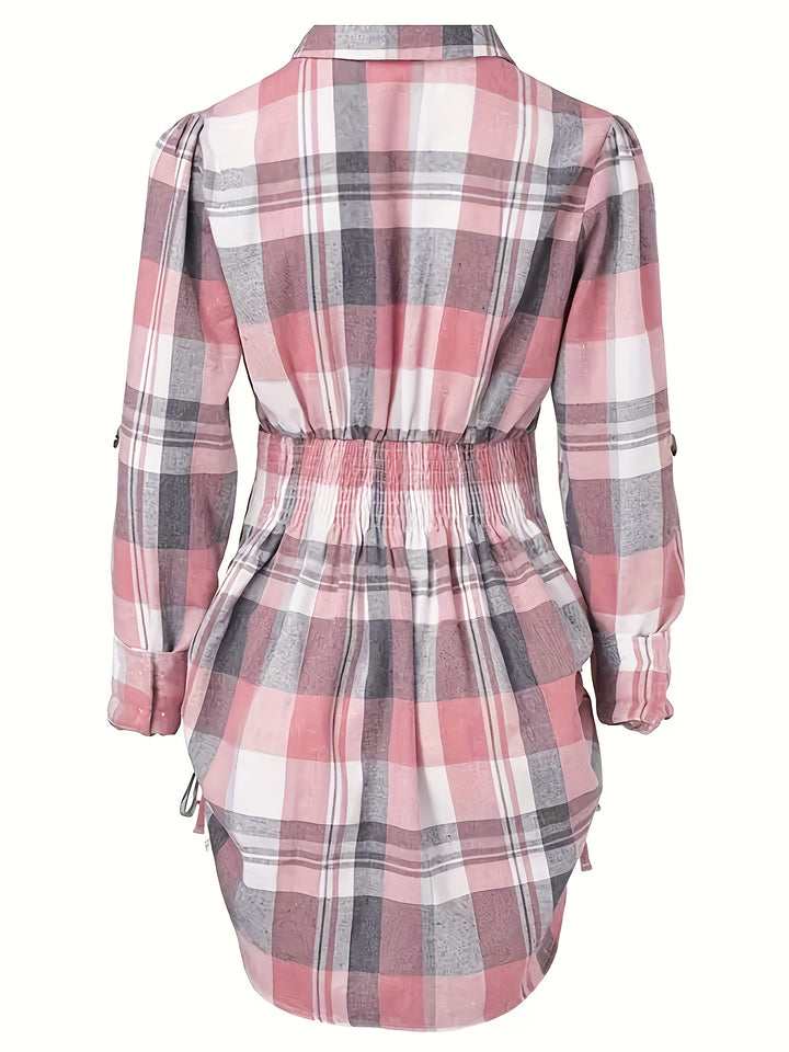 Eva | Plaid Print Blouse