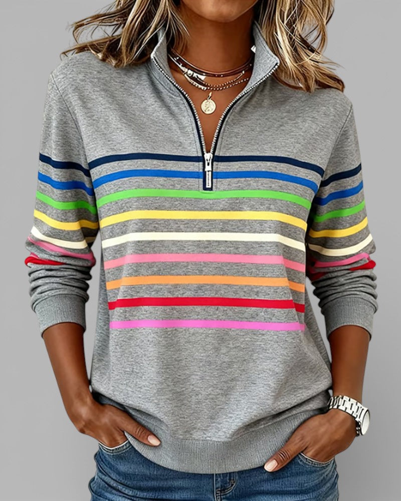 Cassie | Elegant Half-Zip Sweatshirt