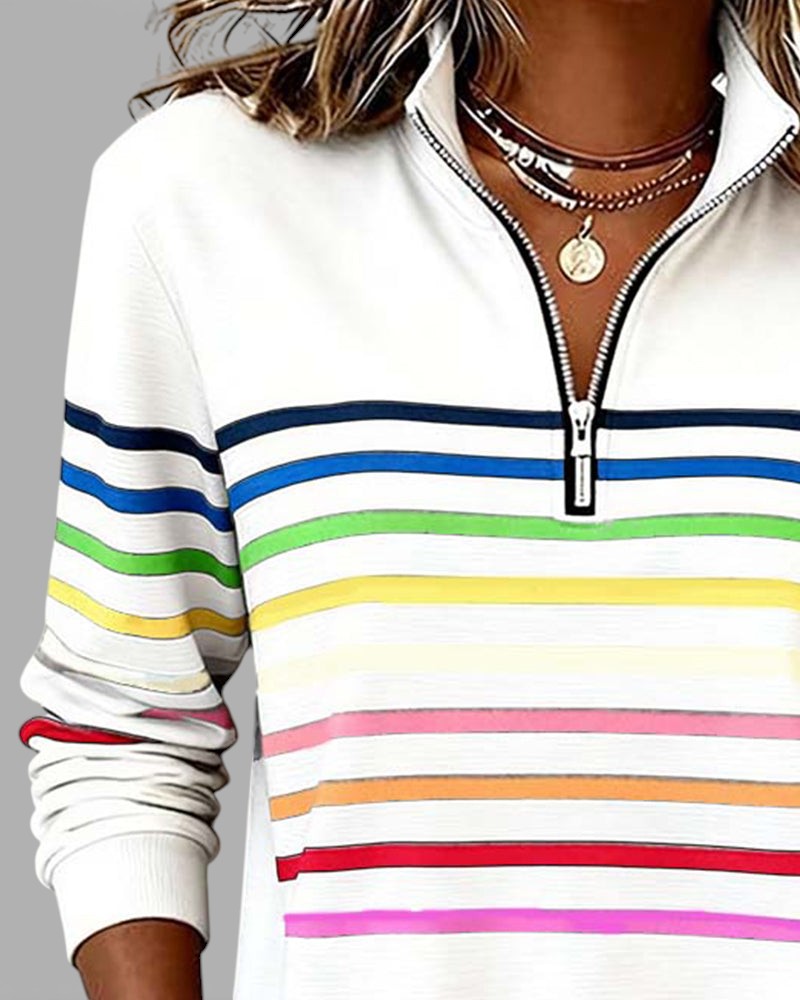 Cassie | Elegant Half-Zip Sweatshirt