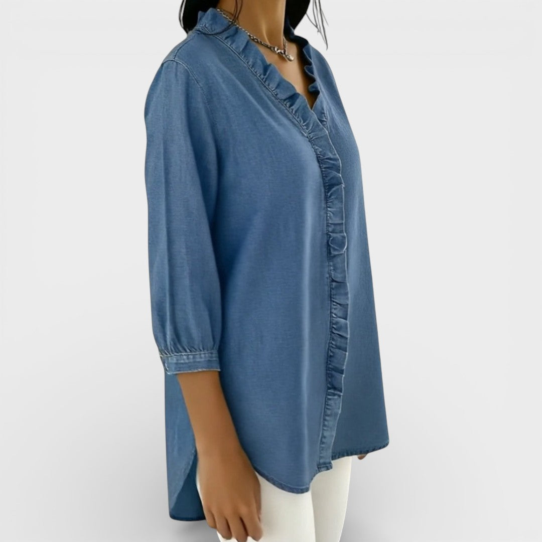 Everly | Elegant Ruffled Blouse