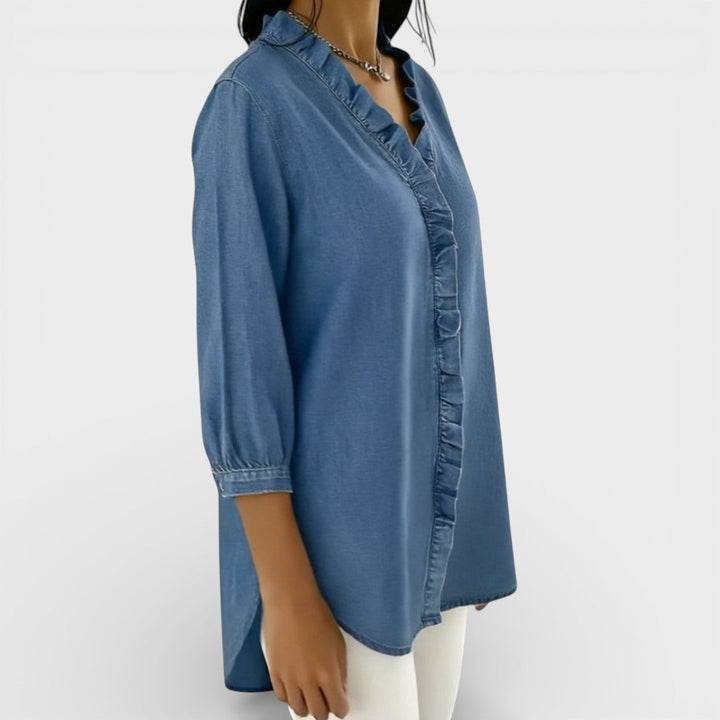 Everly | Elegant Ruffled Blouse