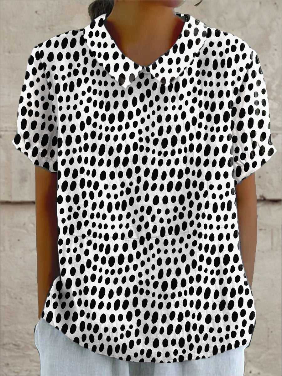 Avery | Polka Dot Print Shirt