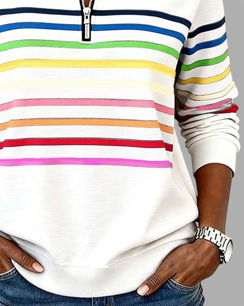 Cassie | Elegant Half-Zip Sweatshirt