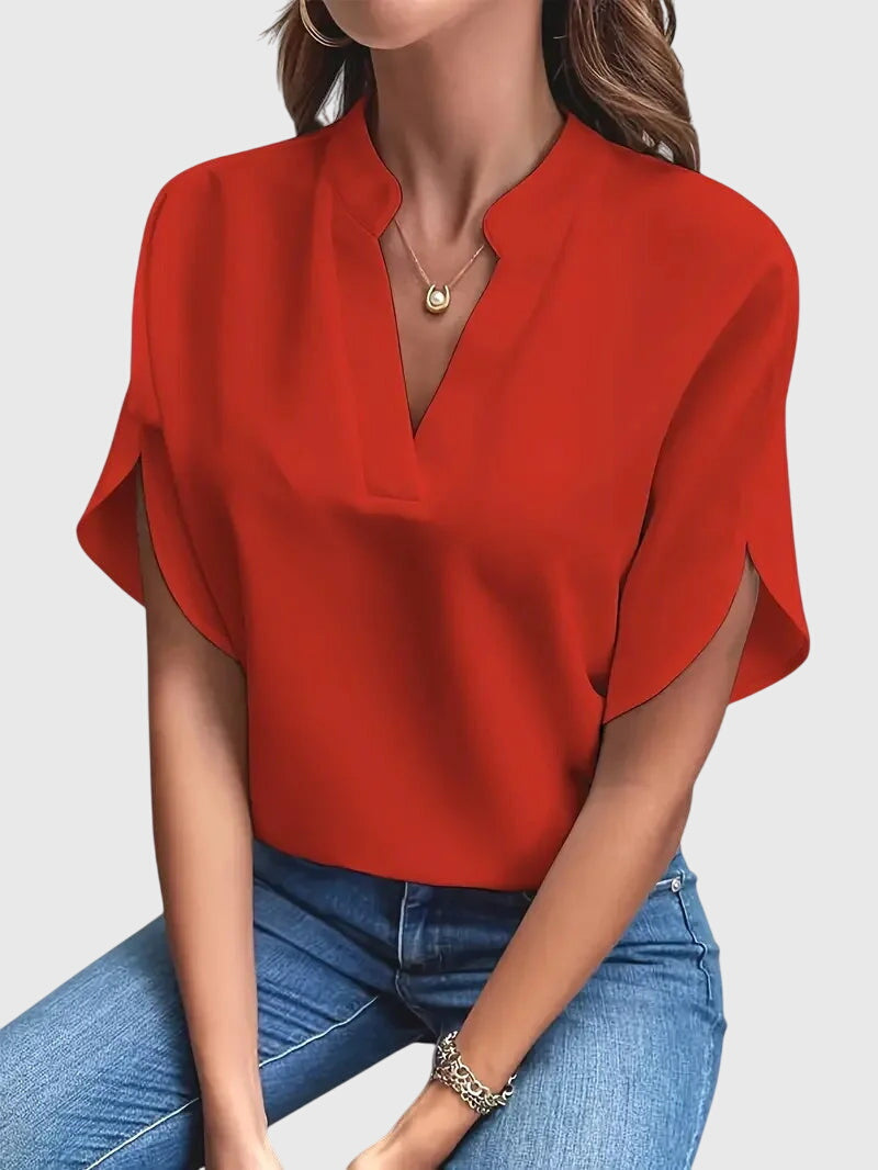Carly | Soft and Elegant V-Neck Shirt