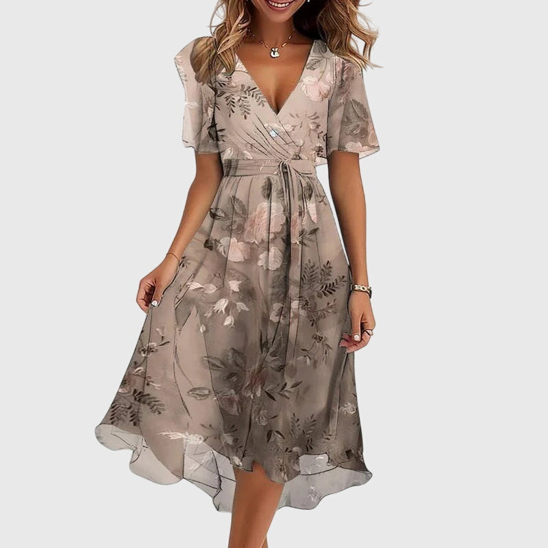 CATALINA | BREEZY WRAP MIDI DRESS