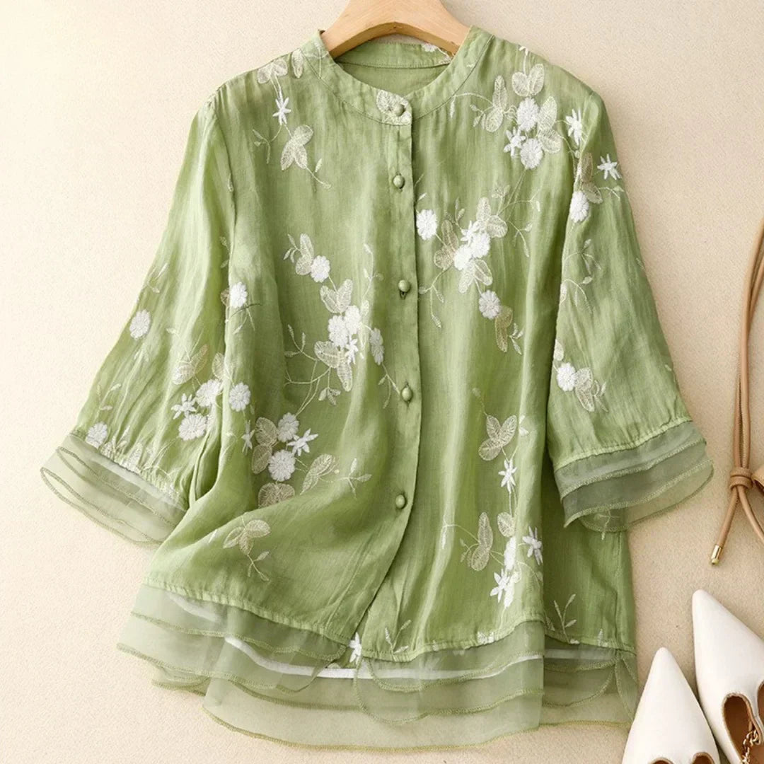 Audrey | Embroidered blouse