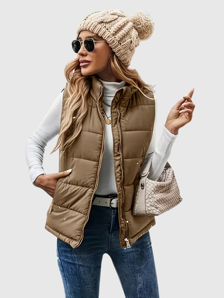 Ivy | Stand-Up Collar Padded Vest