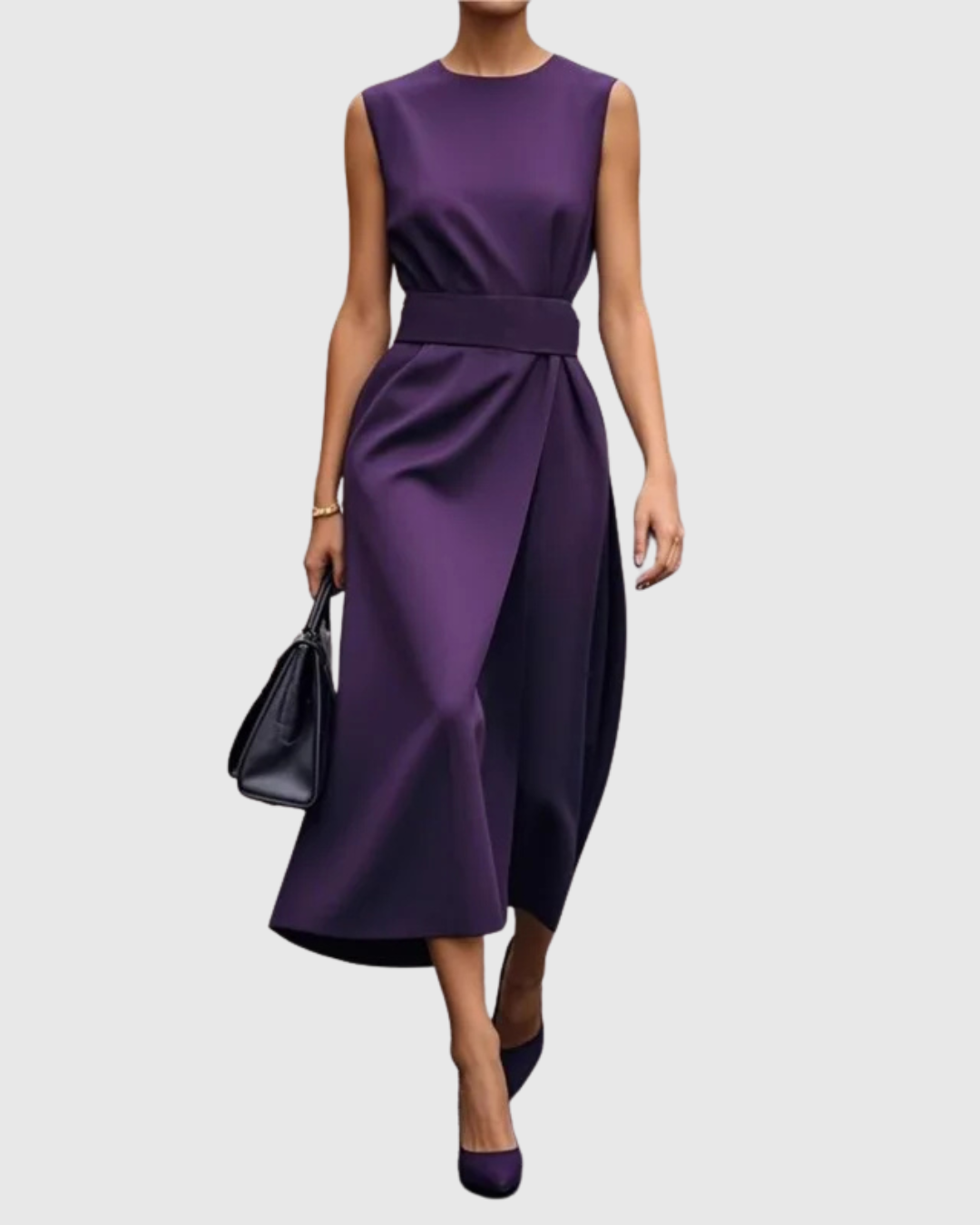 SOFIA | DRAPED MIDI DRESS
