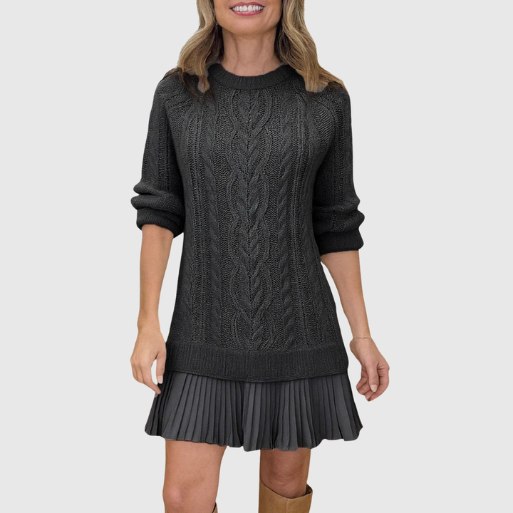JADA | CABLE KNIT SWEATER DRESS