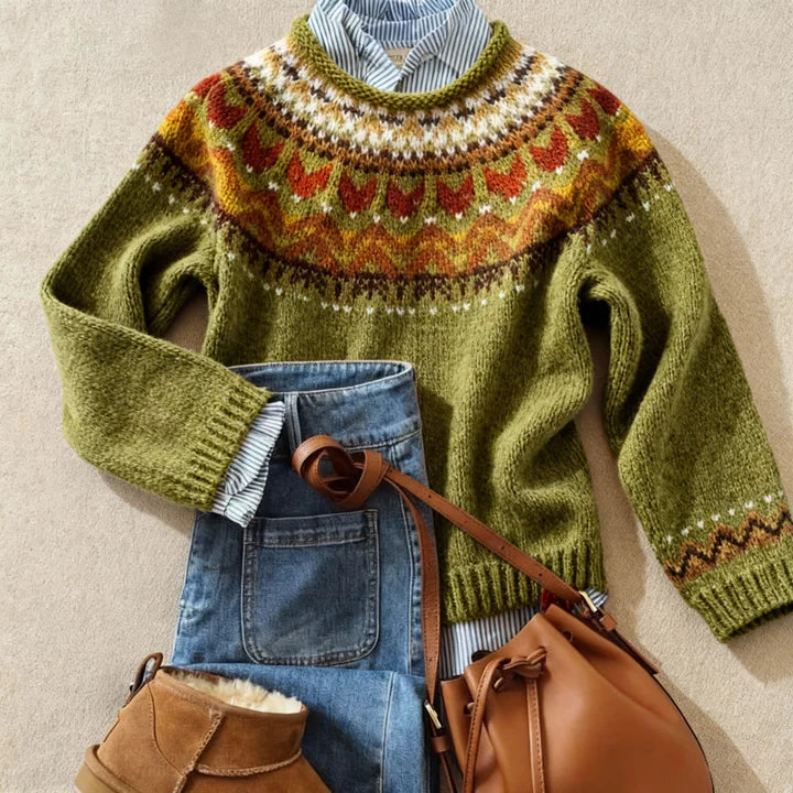 Natalie | Classic Vintage Knit Jumper