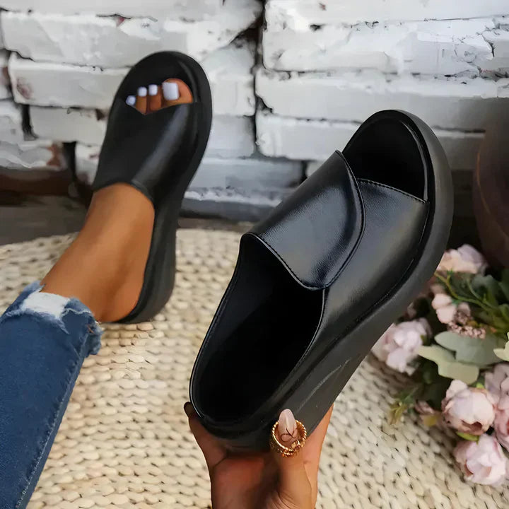 Nora – Orthopedic Slip-on Wedge Sandals