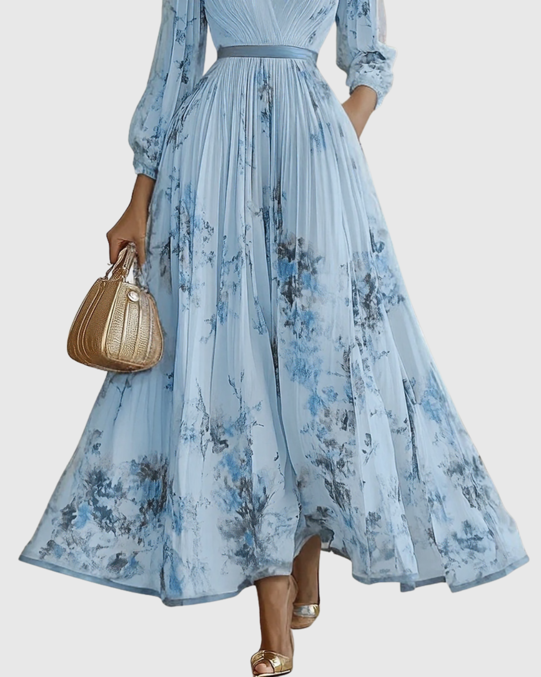 SUSANNA | PLEATED MAXI DRESS