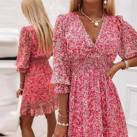 Abigail - Elegant Floral Dress