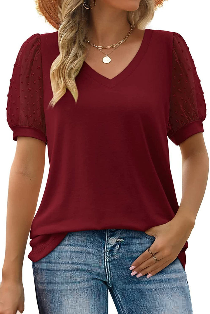 Evelyn | Sleek V-Neck Blouse