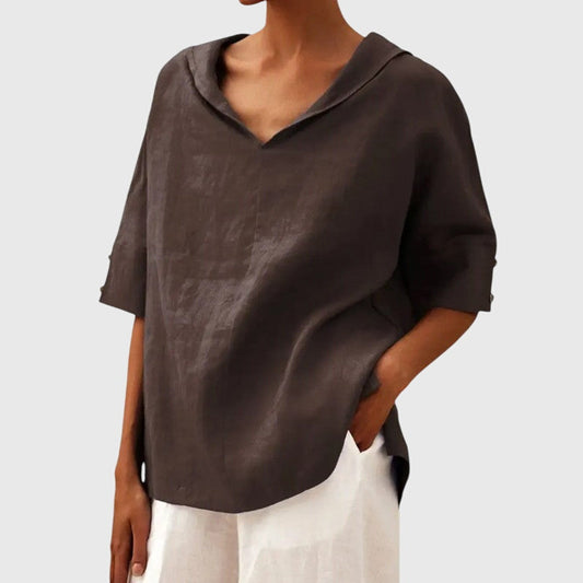 Audrey | Blouse - Brown