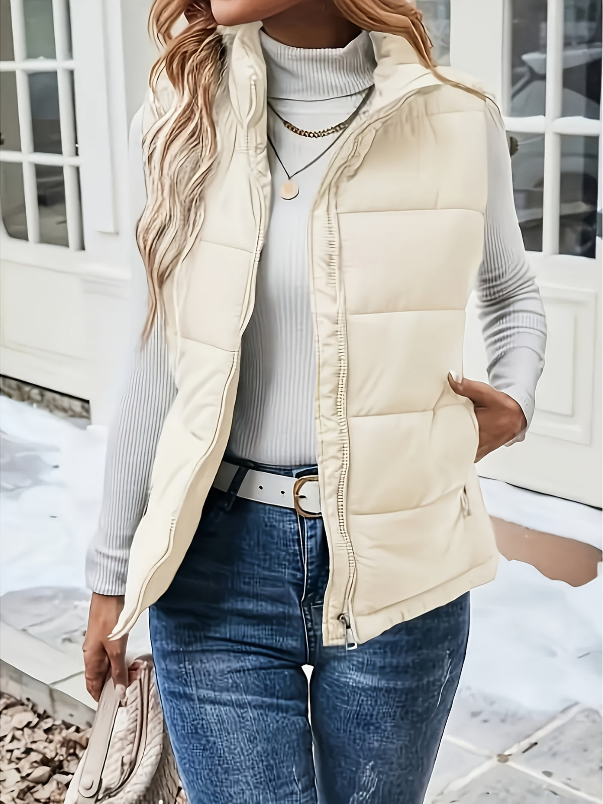 Ivy | Stand-Up Collar Padded Vest