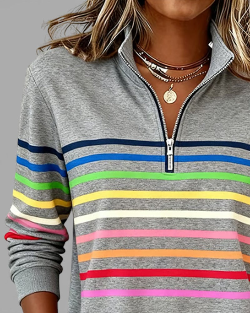 Cassie | Elegant Half-Zip Sweatshirt
