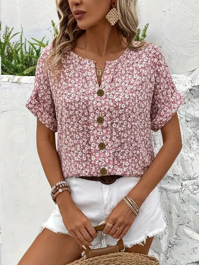 Anna | Wildflower Notch Blouse