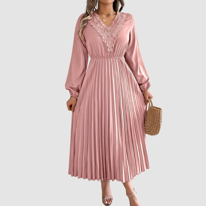 MARGOT | LACE V-NECK A-LINE DRESS